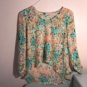 Floral long sleeve blouse